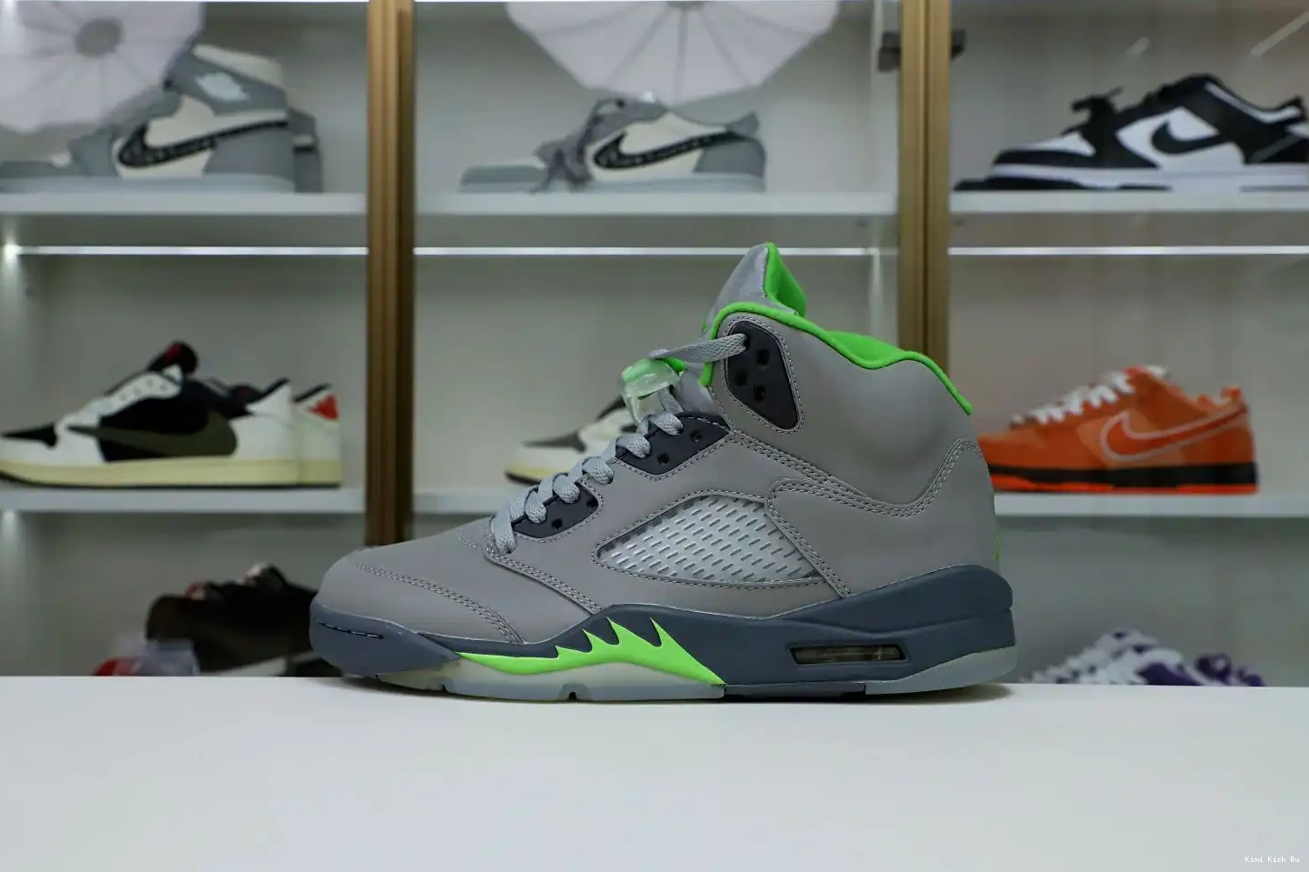 BEAN' 2022 JORDAN RETRO AIR 5 'GREEN Kimikick 0508